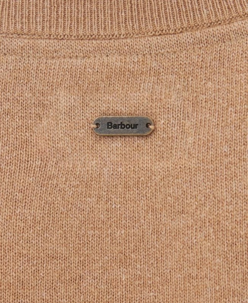 Dark Beige Women Barbour Pendle Knitted Sweater | US-5347KSILG