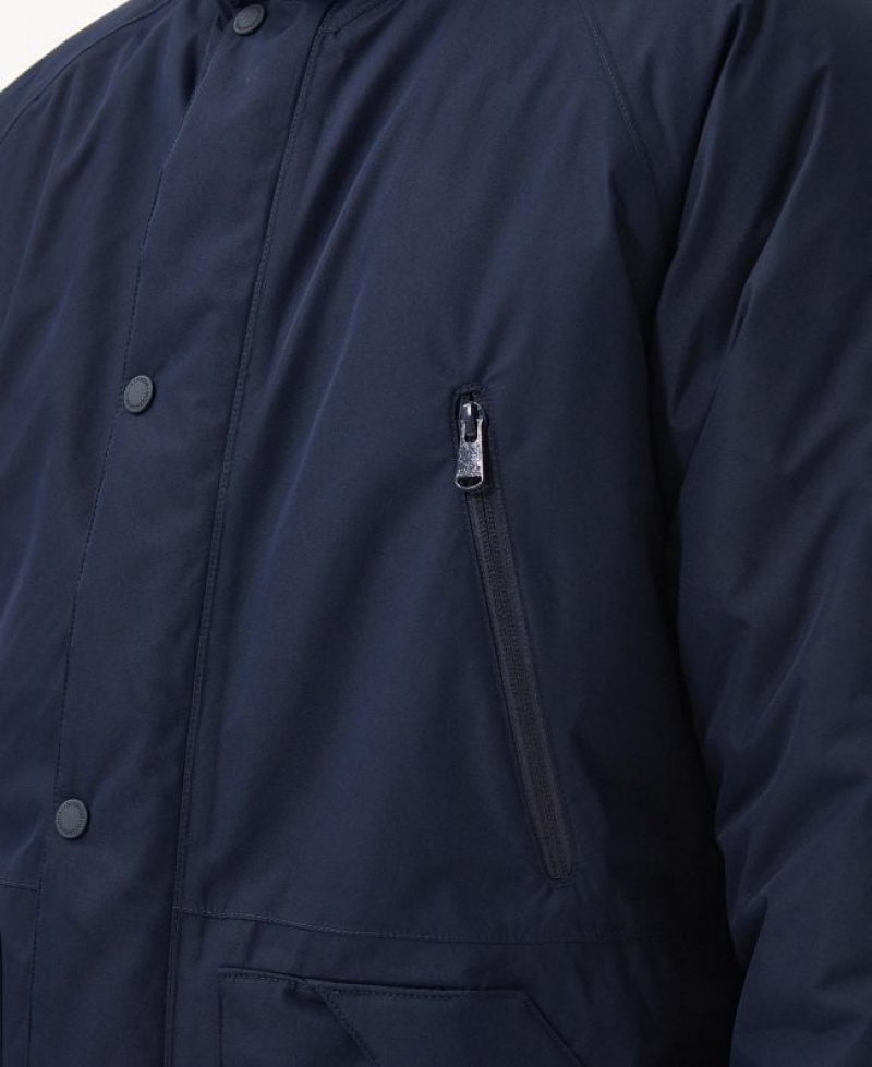 Dark Blue Men Barbour International Fleat Waterproof Jacket | US-6823UCNPW