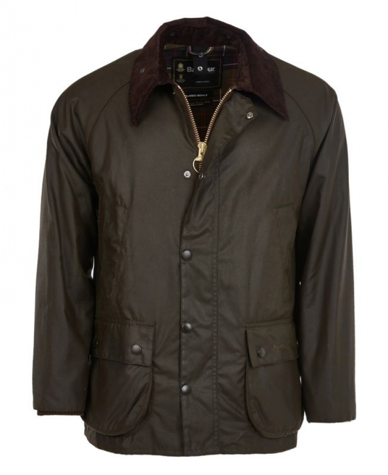 Dark Brown Men Barbour Classic Bedale® Waxed Jacket | US-9521GTIKE