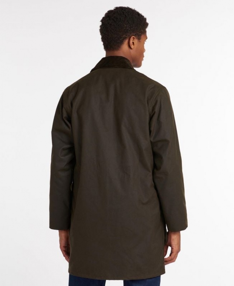 Dark Brown Men Barbour Classic Northumbria® Waxed Jacket | US-6408JYKAL