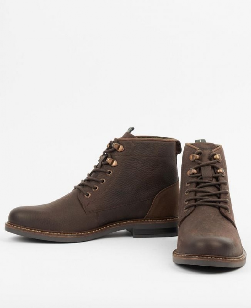 Dark Brown Men Barbour Deckham Boots | US-2315SYCOV