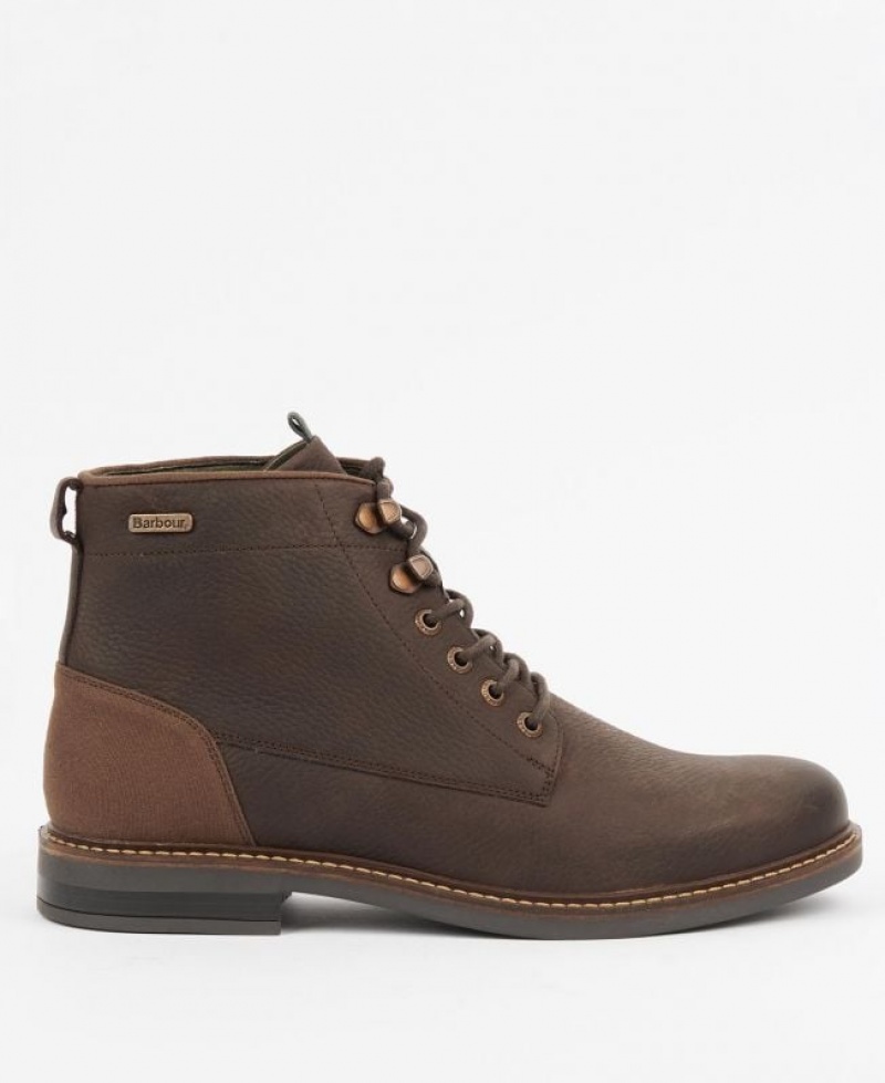 Dark Brown Men Barbour Deckham Boots | US-2315SYCOV