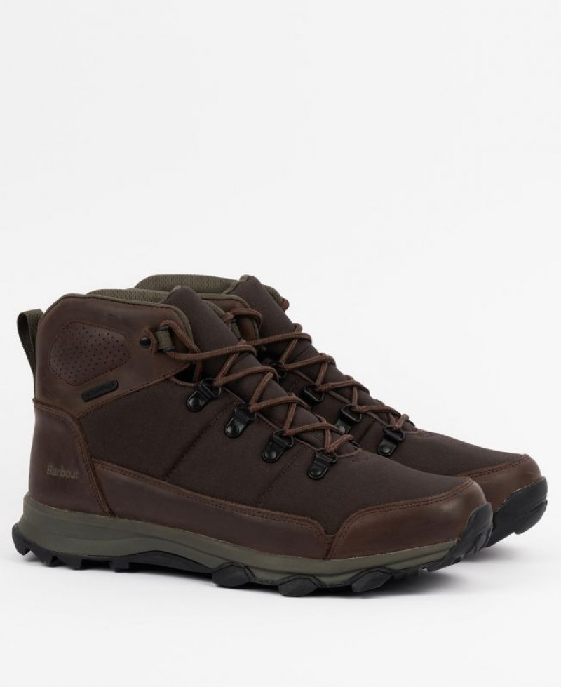 Dark Brown Men Barbour Malvern Boots | US-7368EQXDS