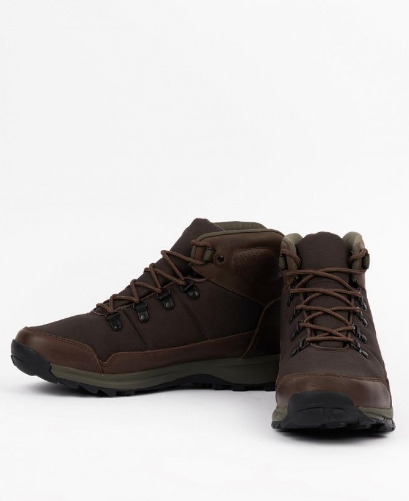 Dark Brown Men Barbour Malvern Boots | US-7368EQXDS