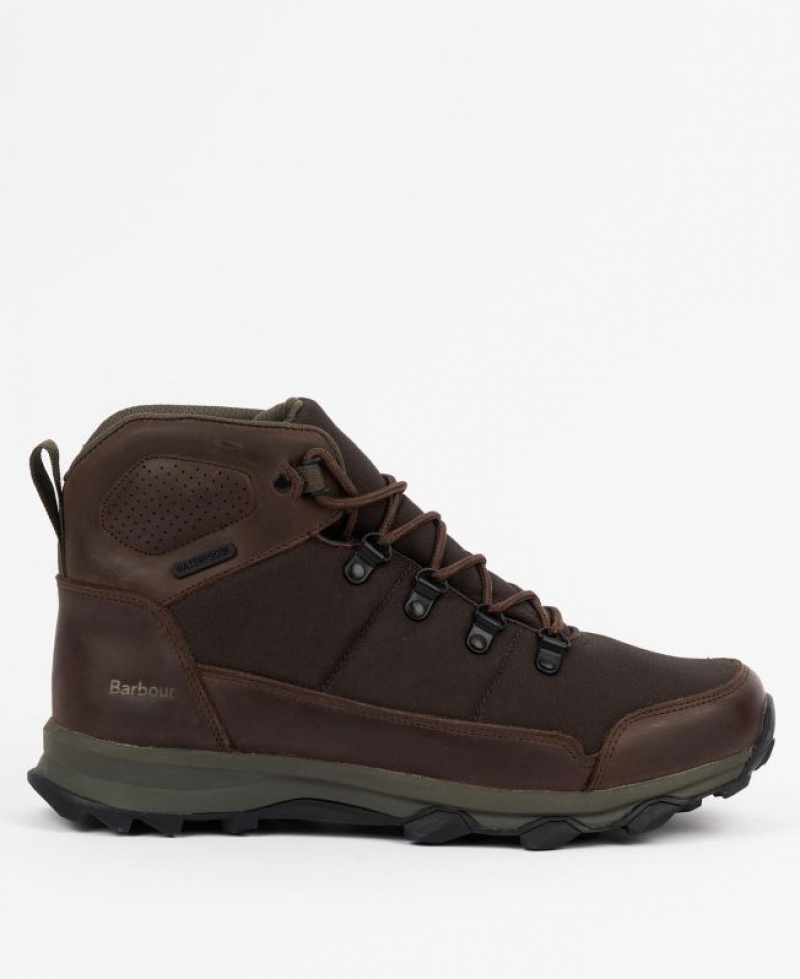 Dark Brown Men Barbour Malvern Boots | US-7368EQXDS