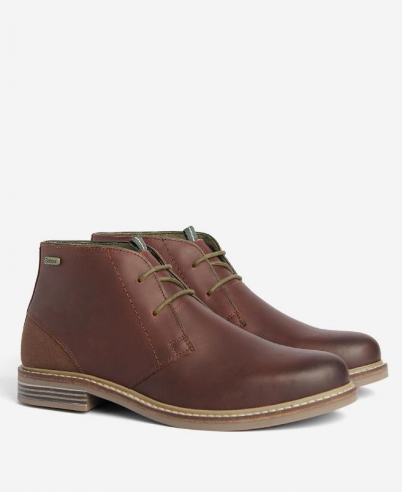 Dark Brown Men Barbour Readhead Boots | US-7625COSPH