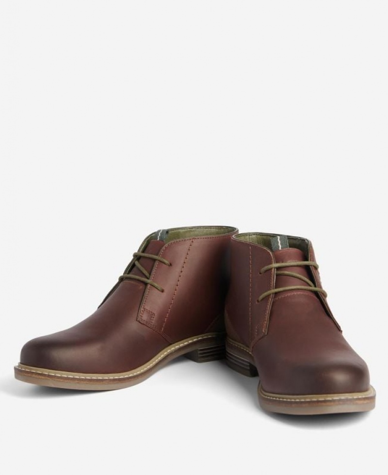 Dark Brown Men Barbour Readhead Boots | US-7625COSPH