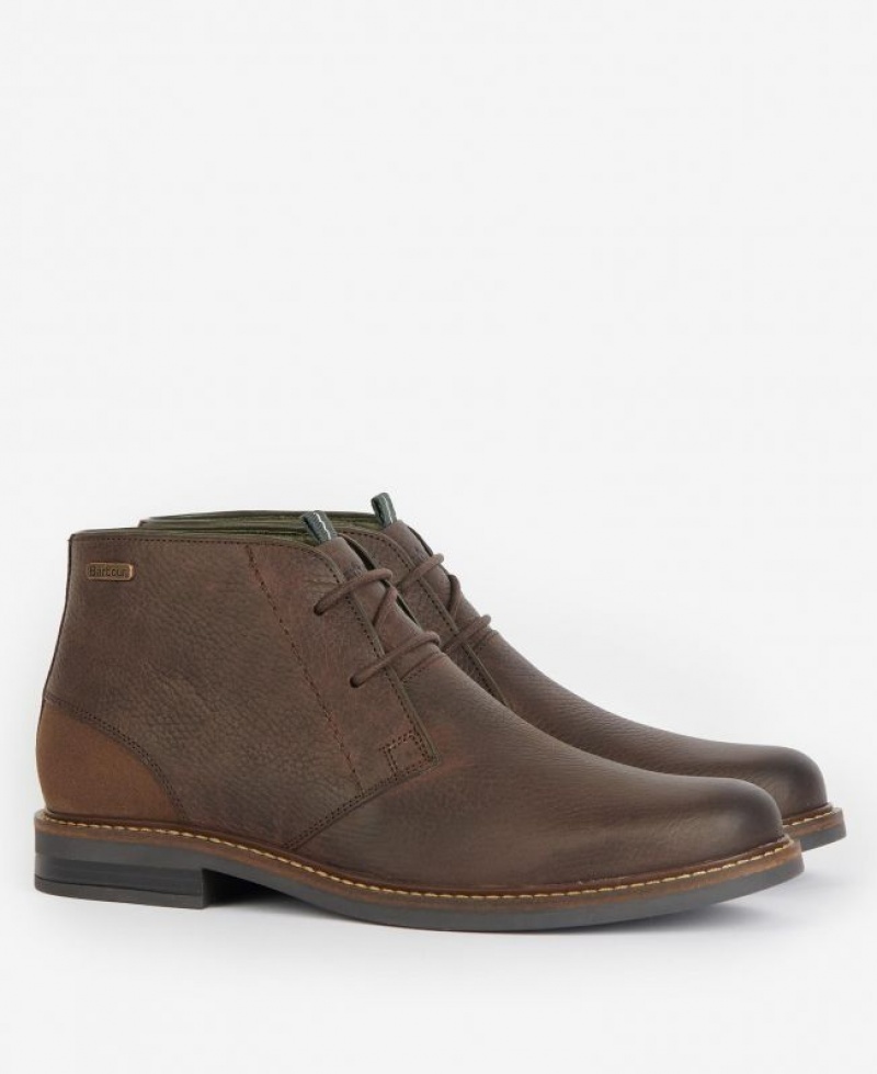 Dark Brown Men Barbour Readhead Chukka Boots | US-4172BFLOS