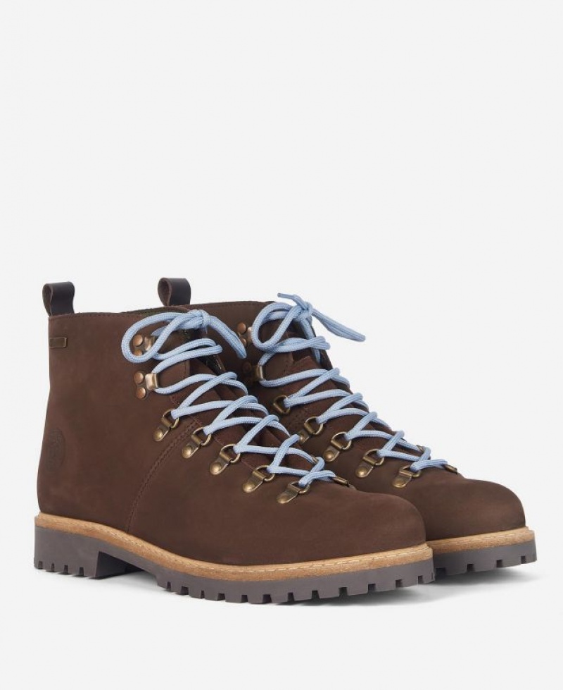 Dark Brown Men Barbour Wainwright Hiking Boots | US-4825PIFRJ