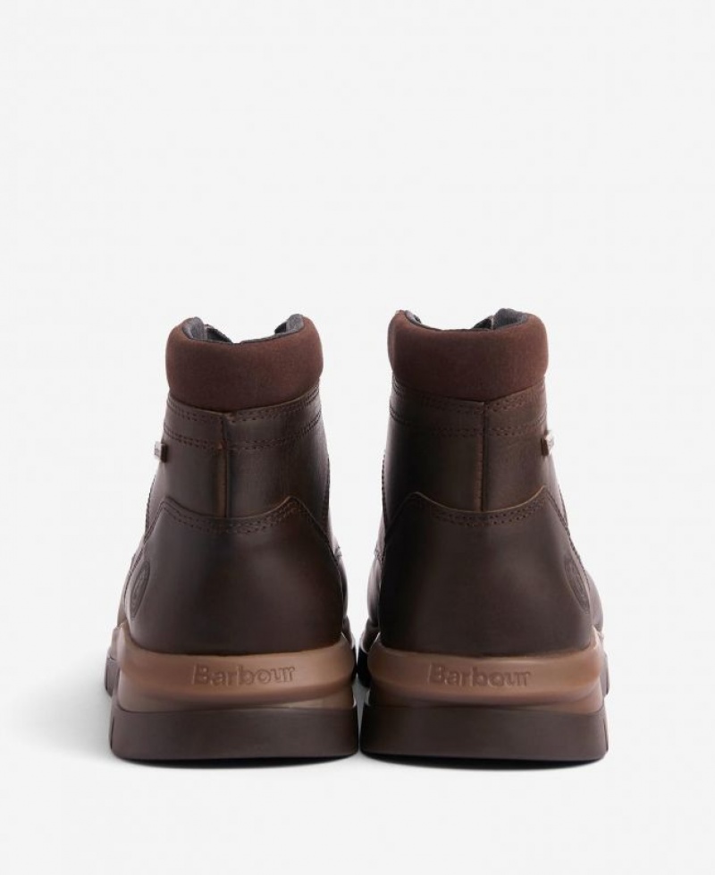 Dark Brown Men Barbour Wilkinson Derby Boots | US-5287JHXVY