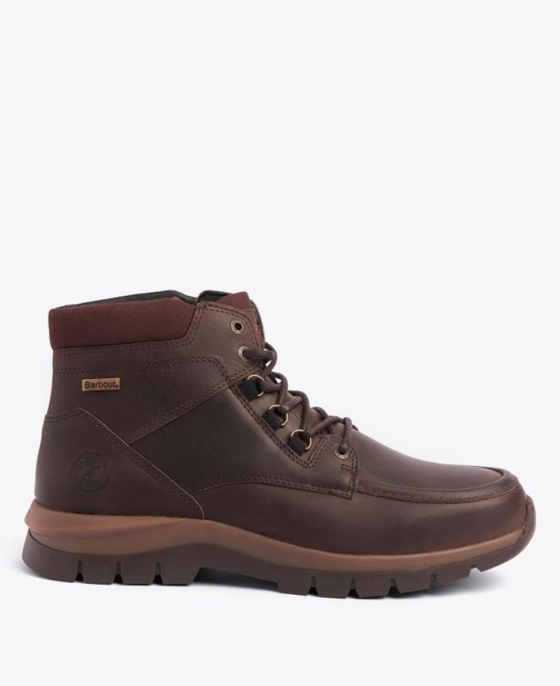 Dark Brown Men Barbour Wilkinson Derby Boots | US-5287JHXVY