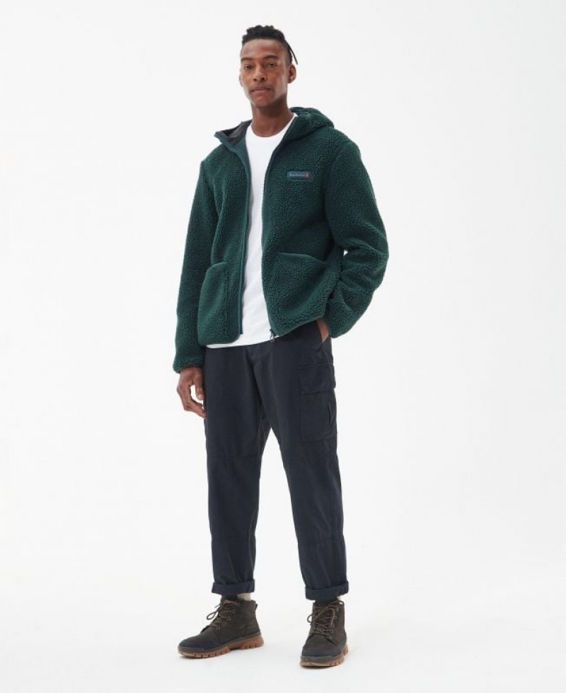 Dark Green Men Barbour Emble Fleece | US-5423CUJHT