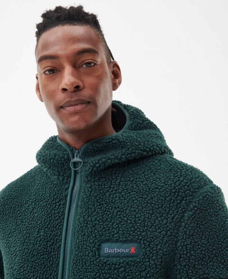 Dark Green Men Barbour Emble Fleece | US-5423CUJHT