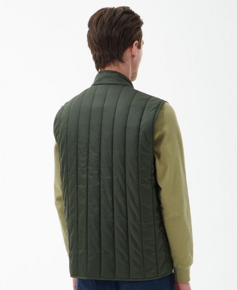 Dark Green Men Barbour Farndale Vest | US-4607ZMLGE