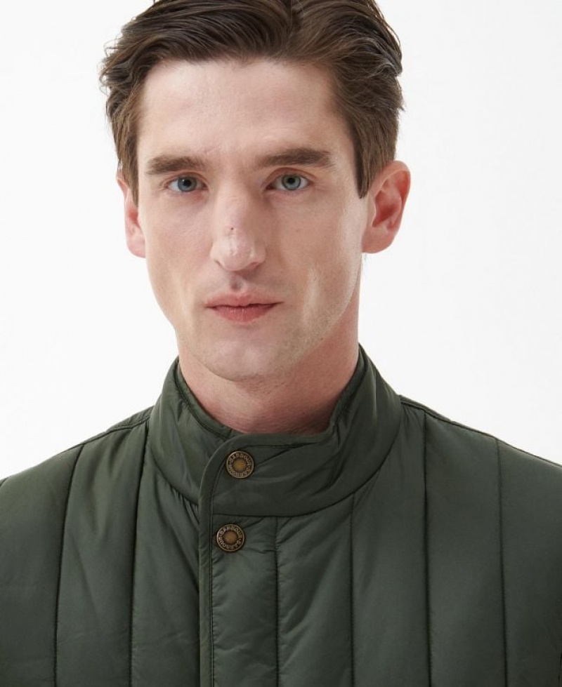 Dark Green Men Barbour Farndale Vest | US-4607ZMLGE