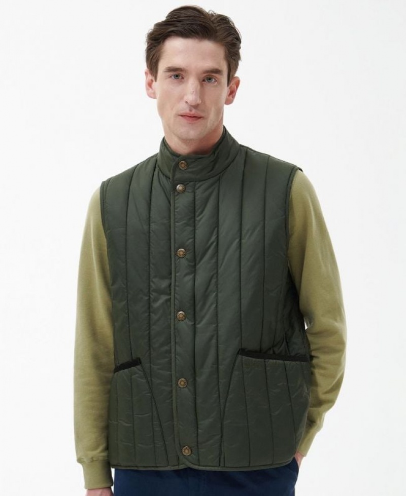 Dark Green Men Barbour Farndale Vest | US-4607ZMLGE