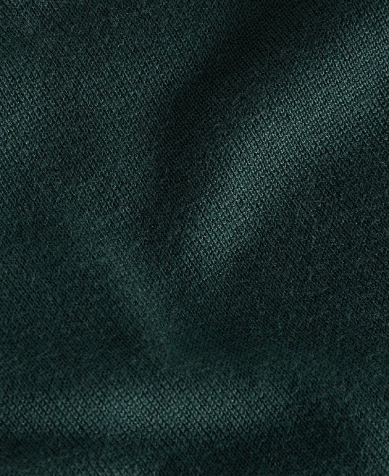 Dark Green Men Barbour International Cotton Half Zip Sweater | US-2741GCOLX