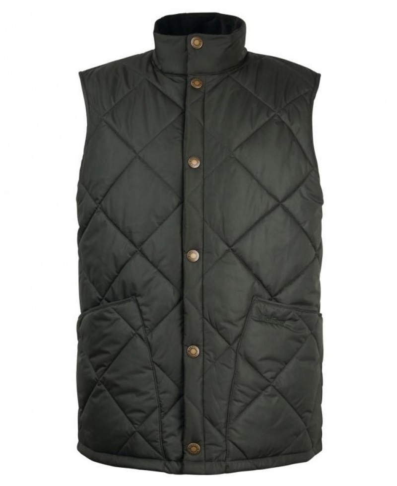 Dark Green Men Barbour Liddesdale Vest | US-4395JYKTV