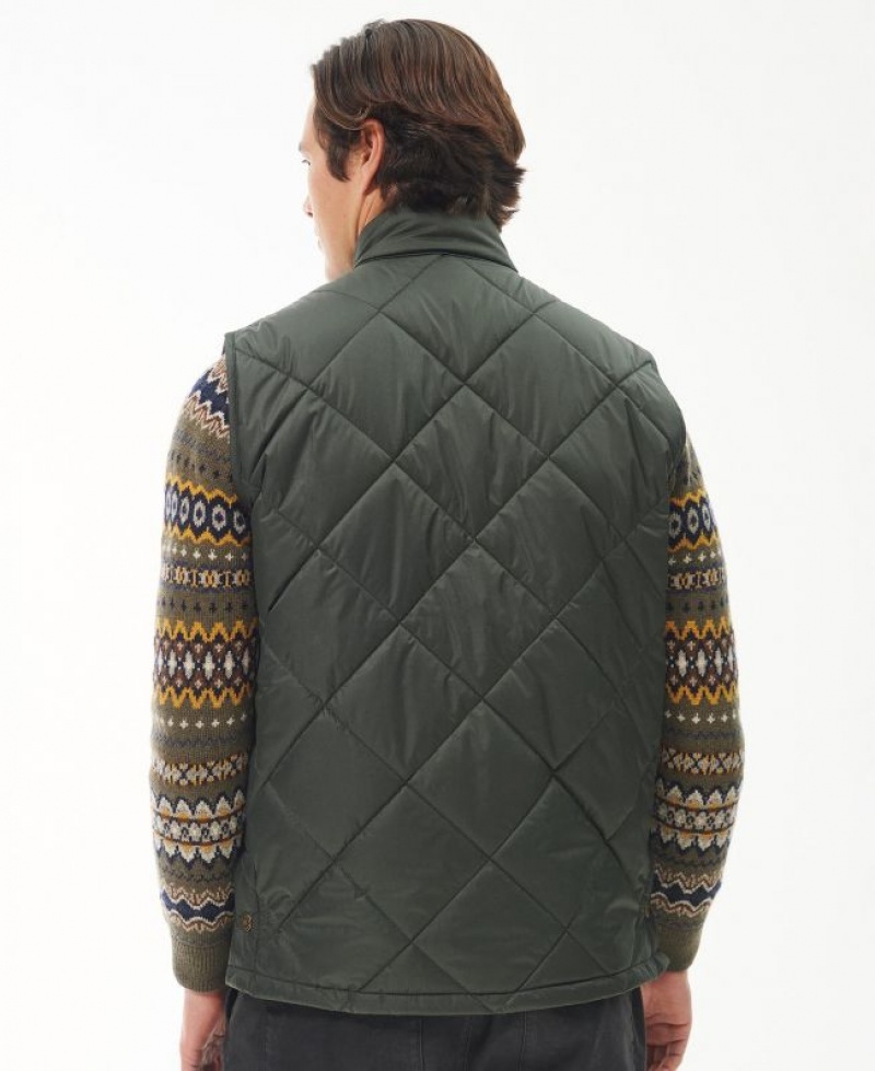 Dark Green Men Barbour Liddesdale Vest | US-4395JYKTV