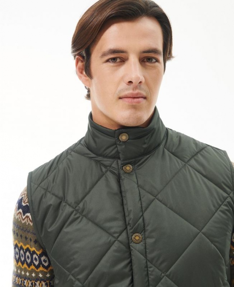 Dark Green Men Barbour Liddesdale Vest | US-4395JYKTV