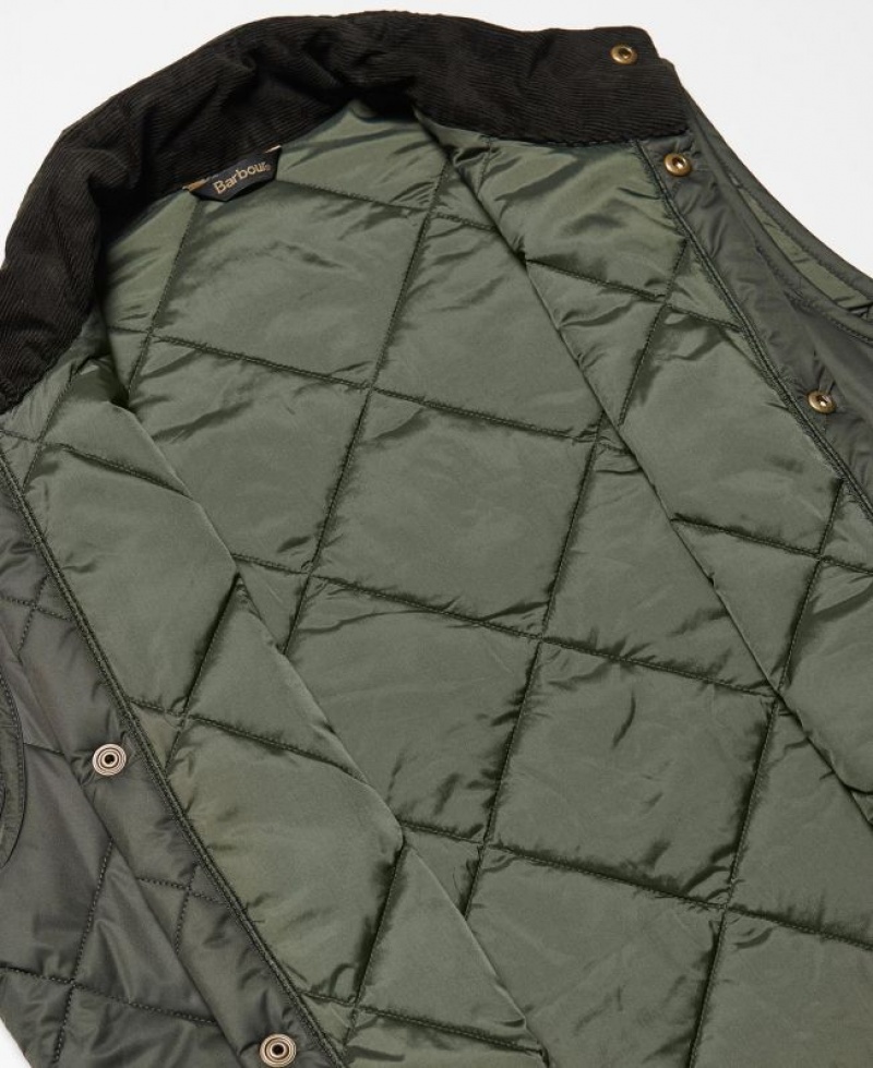 Dark Green Men Barbour Liddesdale Vest | US-4395JYKTV