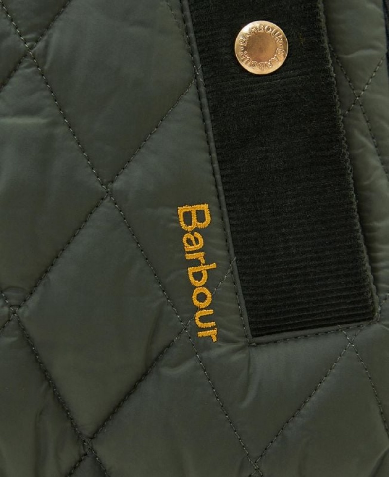 Dark Green Women Barbour Poppy Vest | US-0826RGUWD