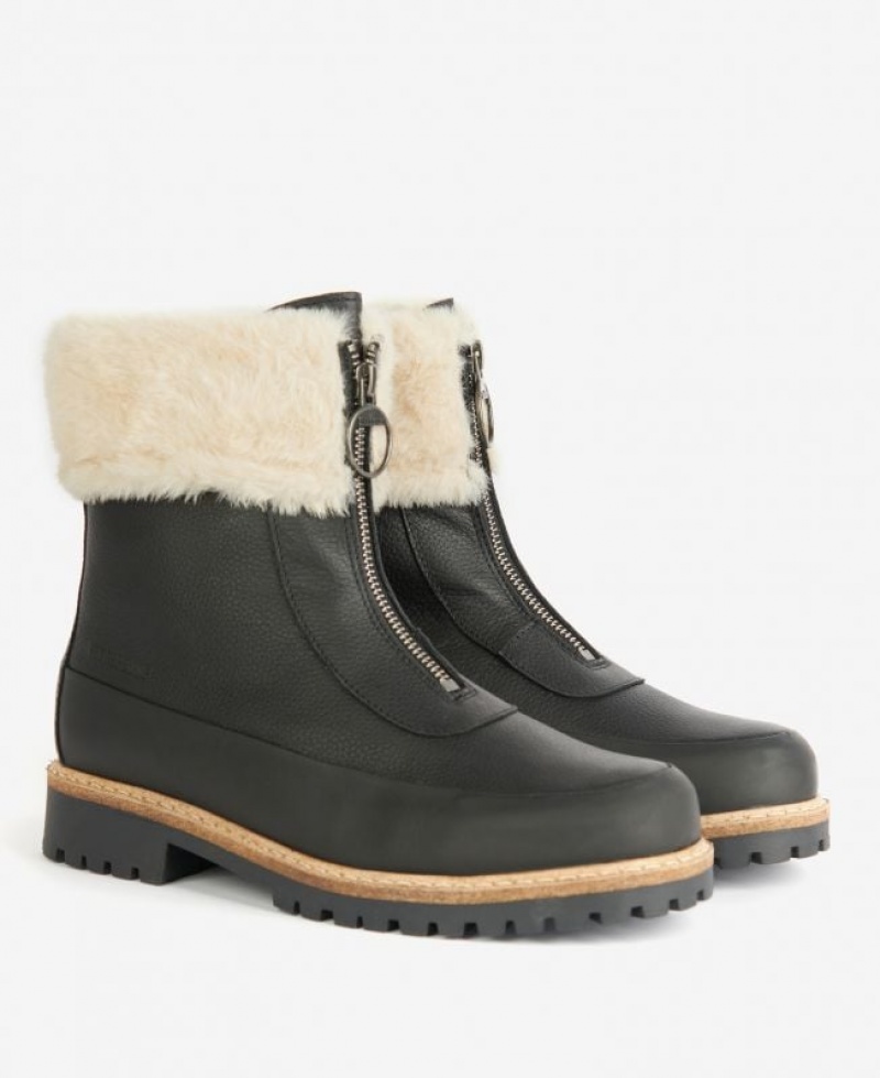 Dark Green Women Barbour Rowen Boots | US-6148MCJLK