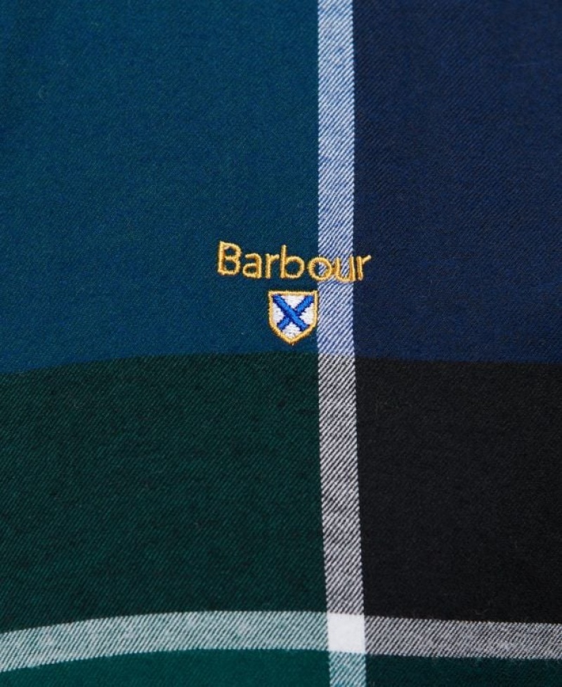 Dark Green / Dark Blue Men Barbour Stanford Tailored Shirts | US-9236FPMVX