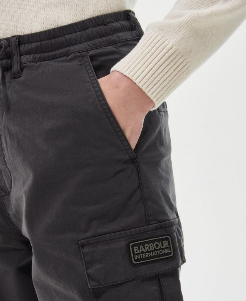 Dark Grey Men Barbour International Form Pants | US-8126DNAUP