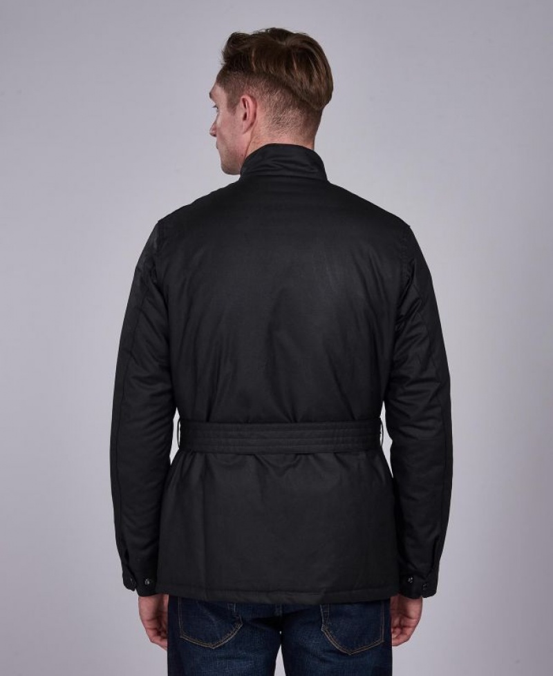 Dark Grey Men Barbour International SL International Waxed Jacket | US-6195YSULR