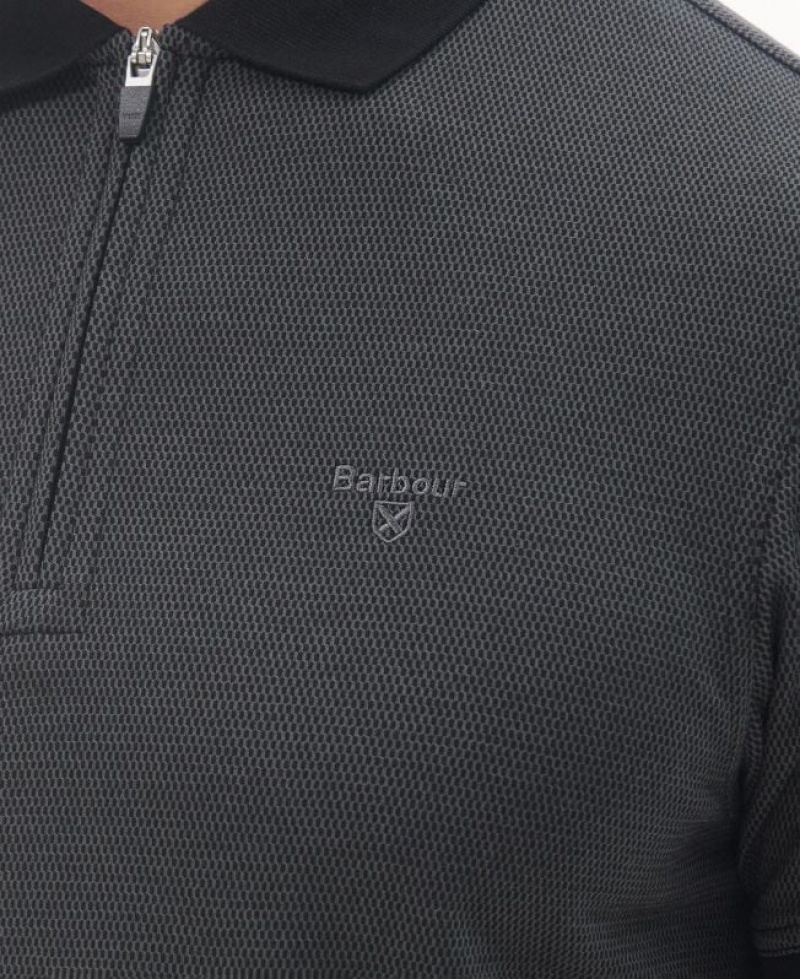 Dark Grey Men Barbour Kelleth Polo Shirt | US-1305IPCLW