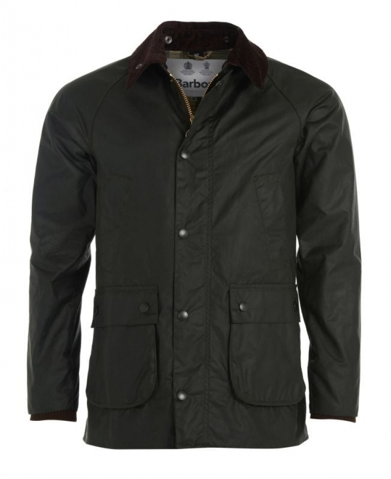 Dark Grey Men Barbour SL Bedale Cotton Waxed Jacket | US-3780ICGVE