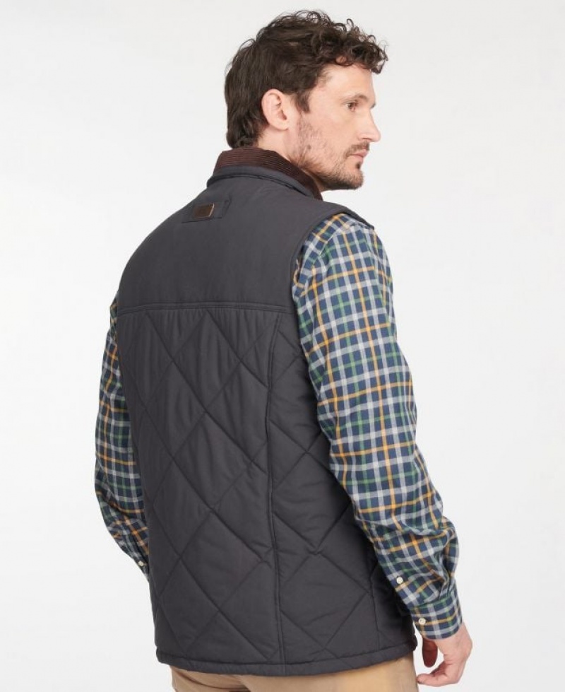 Dark Grey Men Barbour Winterdale Vest | US-1849LRSAB