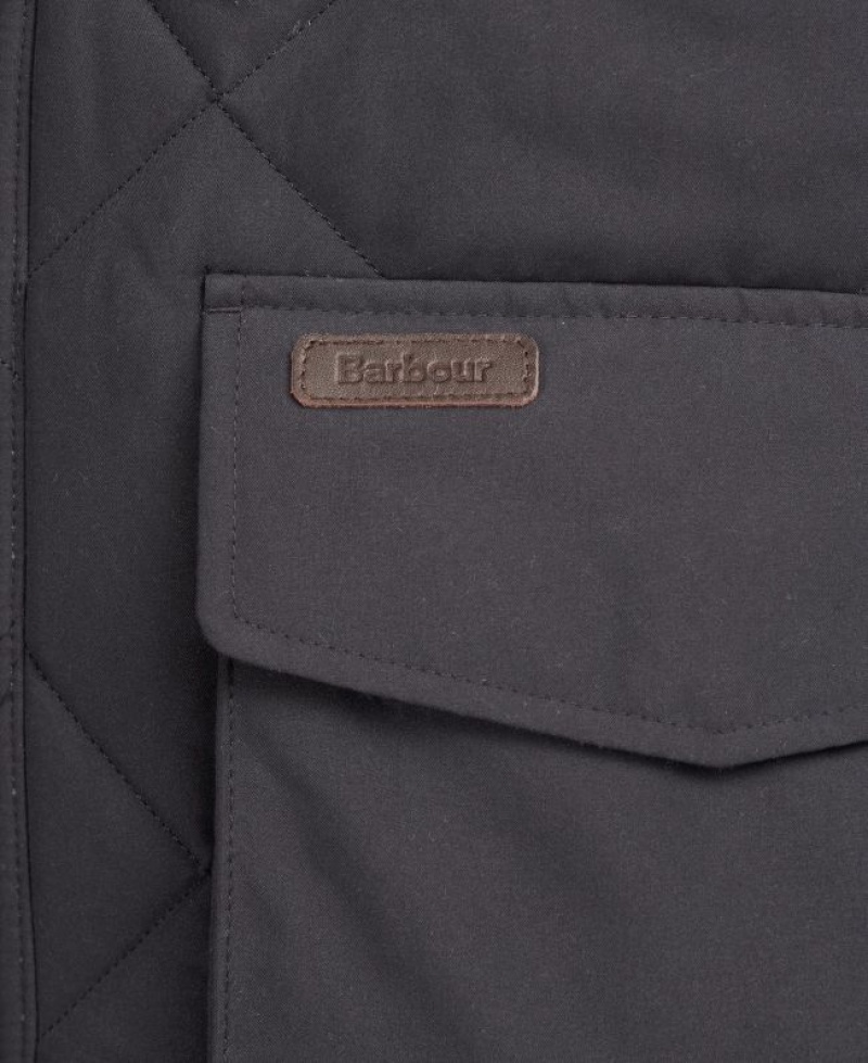 Dark Grey Men Barbour Winterdale Vest | US-1849LRSAB