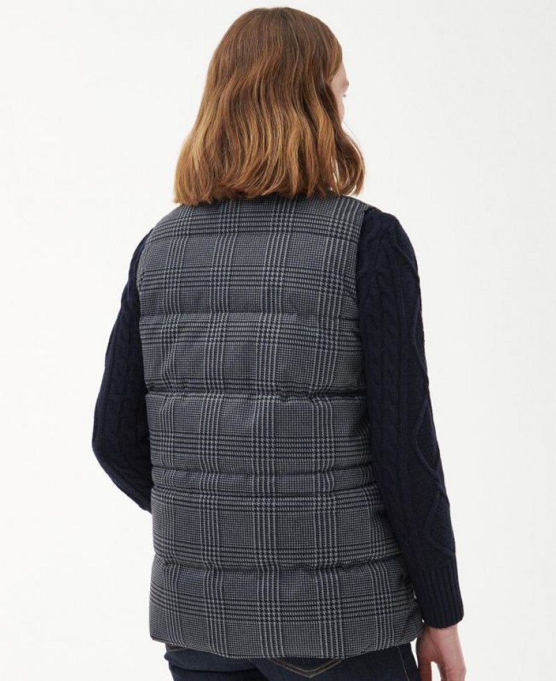 Dark Grey Women Barbour Herring Vest | US-1264SRHYF