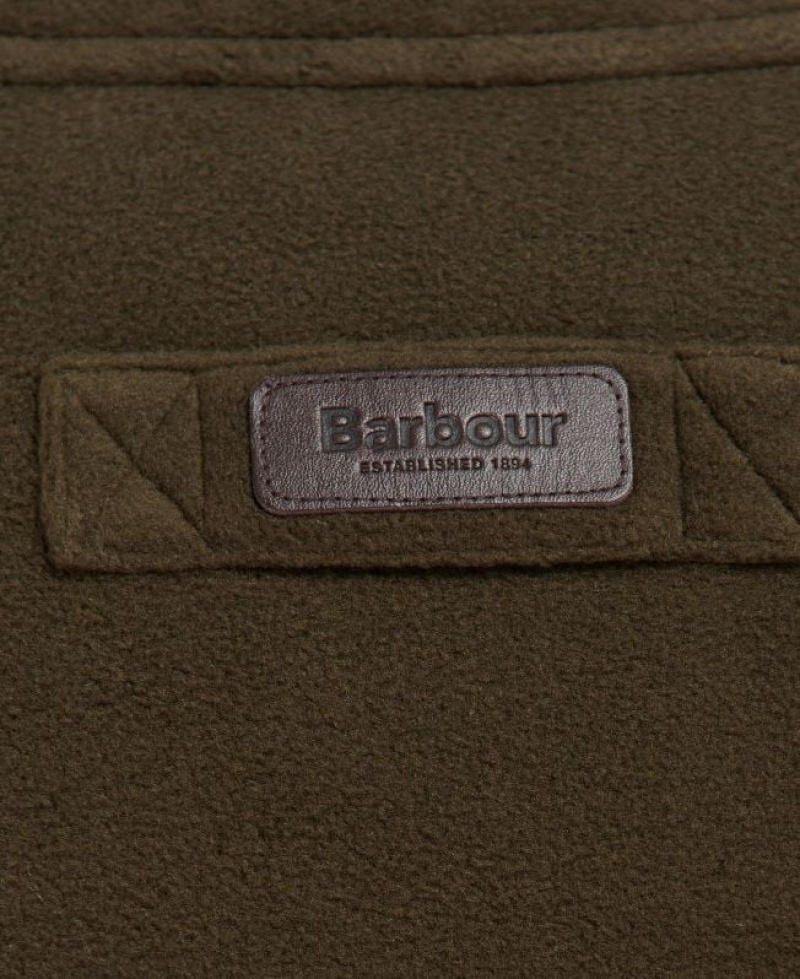 Dark Olive Men Barbour Oakmoor Fleece | US-7863ZXOFL