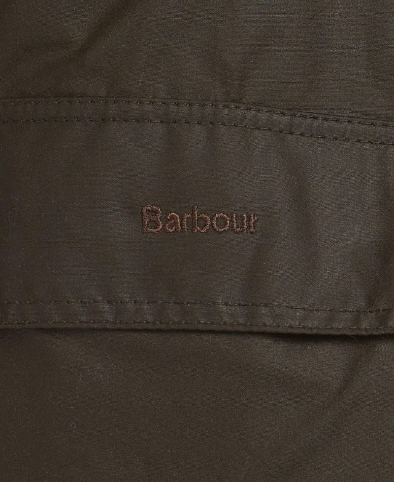 Dark Olive Women Barbour Avon Cotton Waxed Jacket | US-4192SJMRV