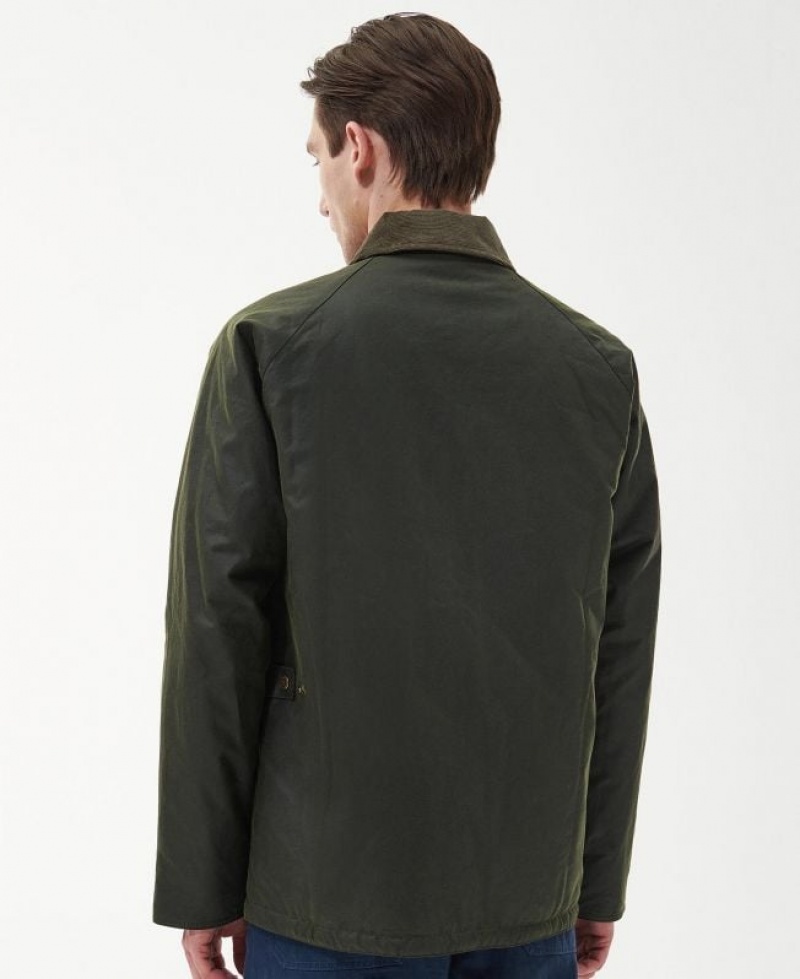 Green Men Barbour Ambleside Waxed Jacket | US-3425EKZPN