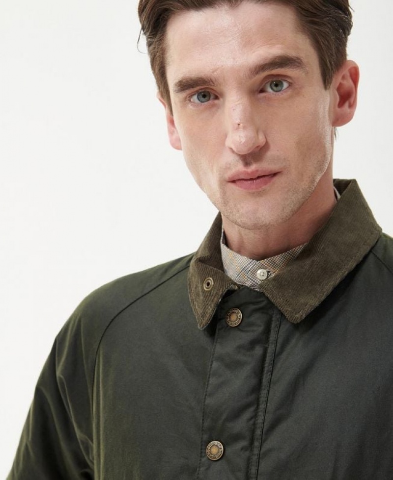 Green Men Barbour Ambleside Waxed Jacket | US-3425EKZPN