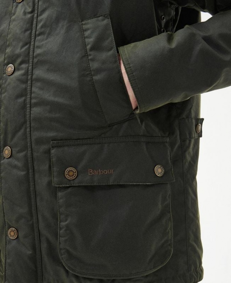 Green Men Barbour Ambleside Waxed Jacket | US-3425EKZPN