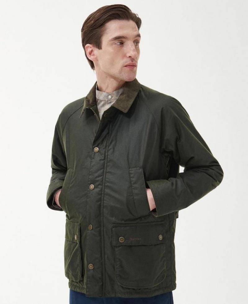 Green Men Barbour Ambleside Waxed Jacket | US-3425EKZPN