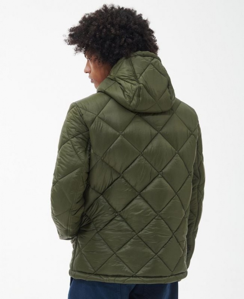 Green Men Barbour Beacon Starling Quilted Jacket | US-1673XOQFR