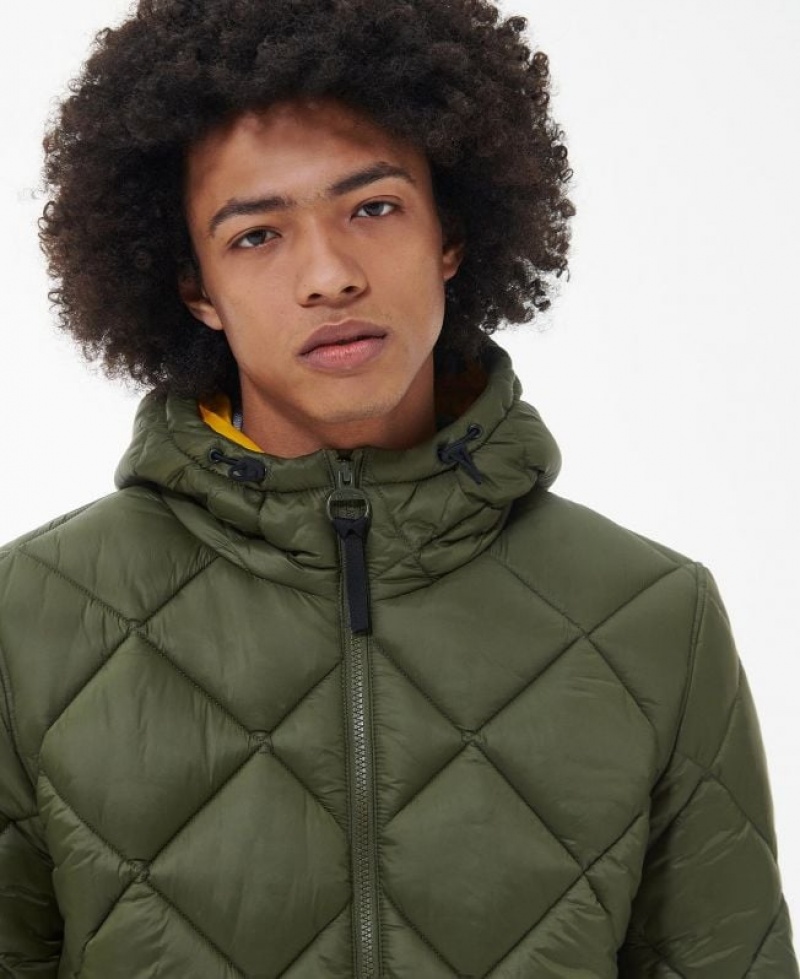 Green Men Barbour Beacon Starling Quilted Jacket | US-1673XOQFR