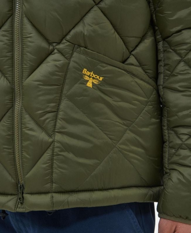 Green Men Barbour Beacon Starling Quilted Jacket | US-1673XOQFR