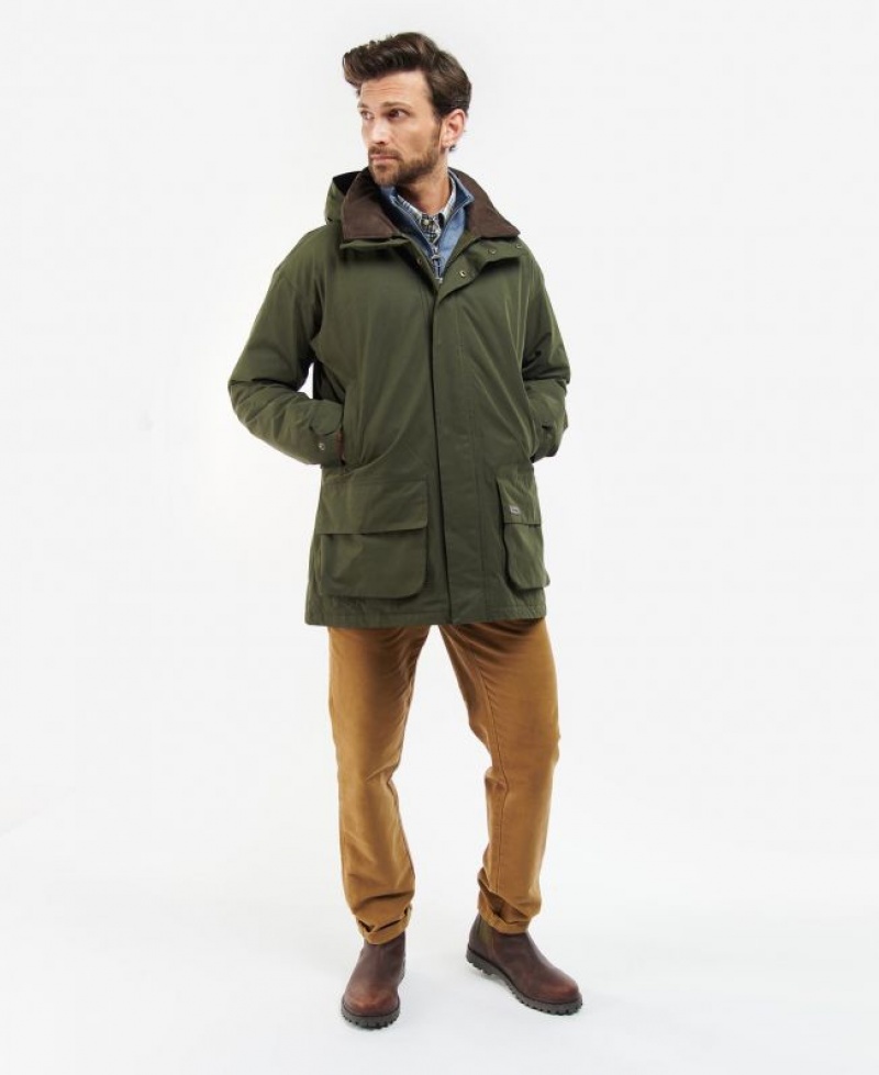 Green Men Barbour Beaconsfield Casual Jacket | US-5274JHQFP