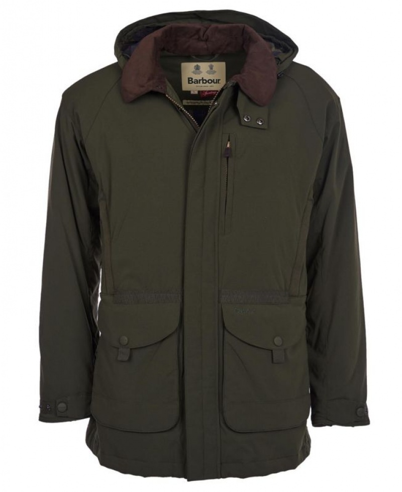 Green Men Barbour Bransdale Waterproof Jacket | US-7356EKDRI