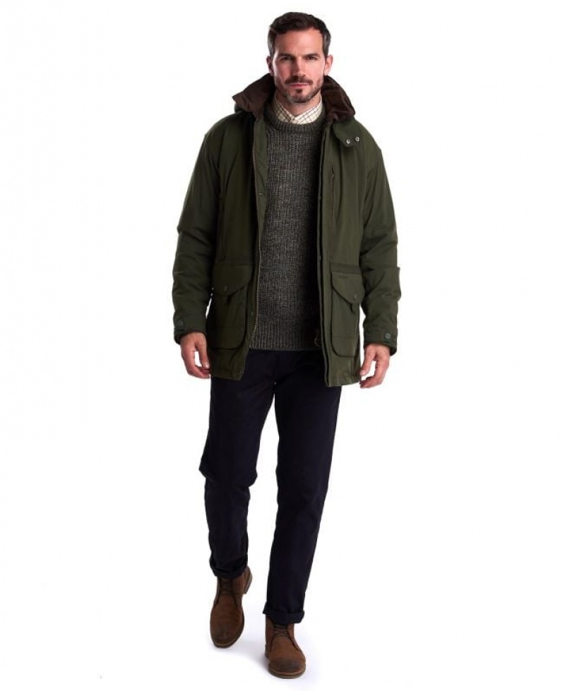 Green Men Barbour Bransdale Waterproof Jacket | US-7356EKDRI