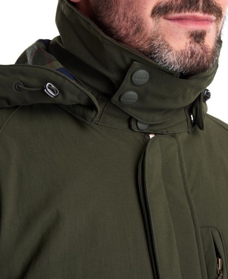 Green Men Barbour Bransdale Waterproof Jacket | US-7356EKDRI