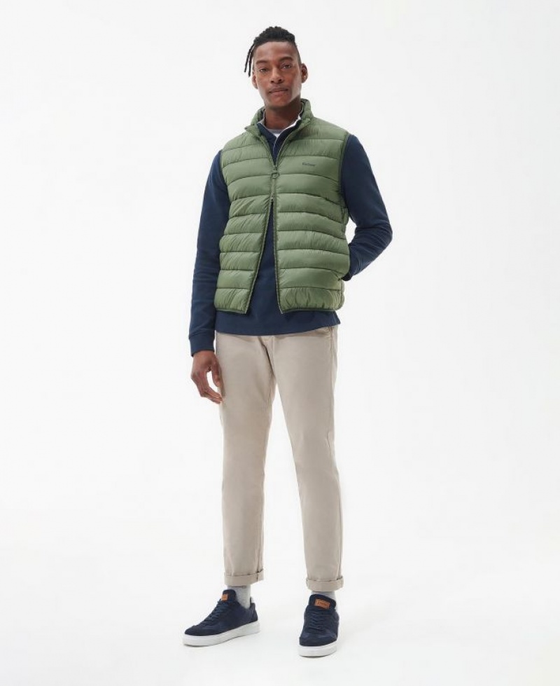 Green Men Barbour Bretby Quilted Vest | US-0943SDEXN