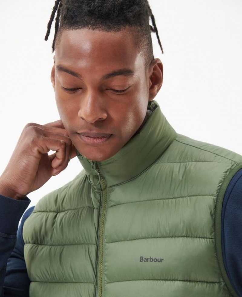 Green Men Barbour Bretby Quilted Vest | US-0943SDEXN